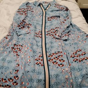 Boden floral shirt dress